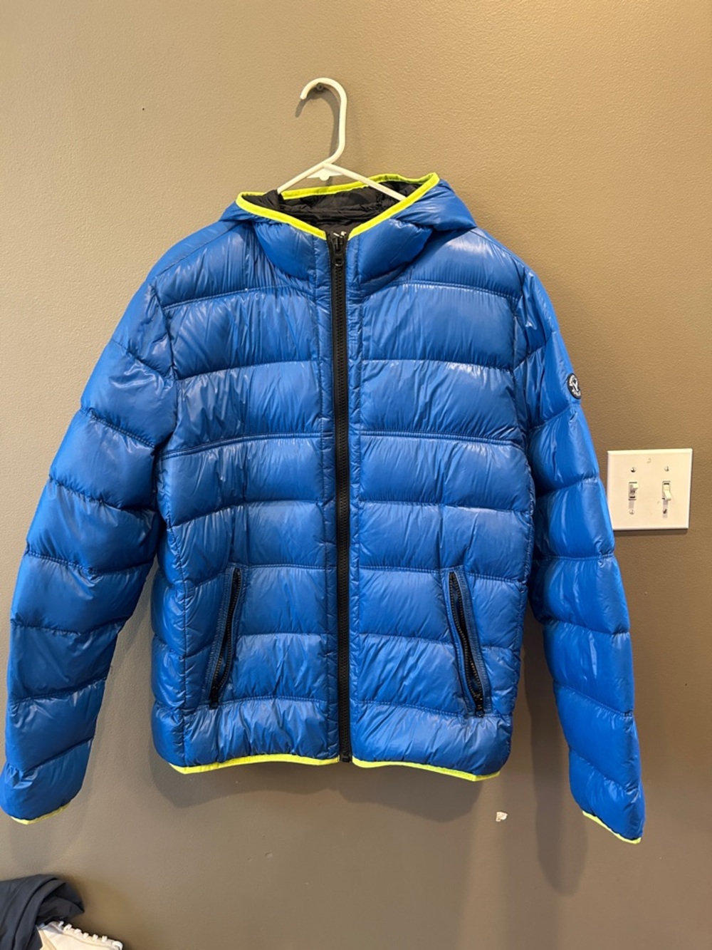 American Eagle Duck Down Hooded Puffer Jacket Mens XL